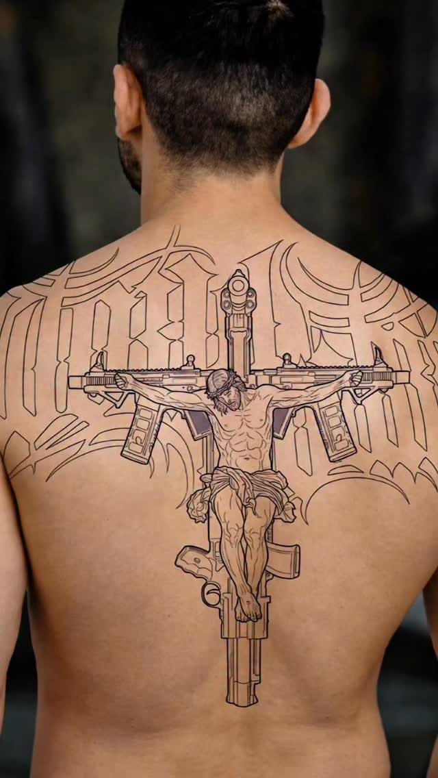 Intricate Religious Back Piece