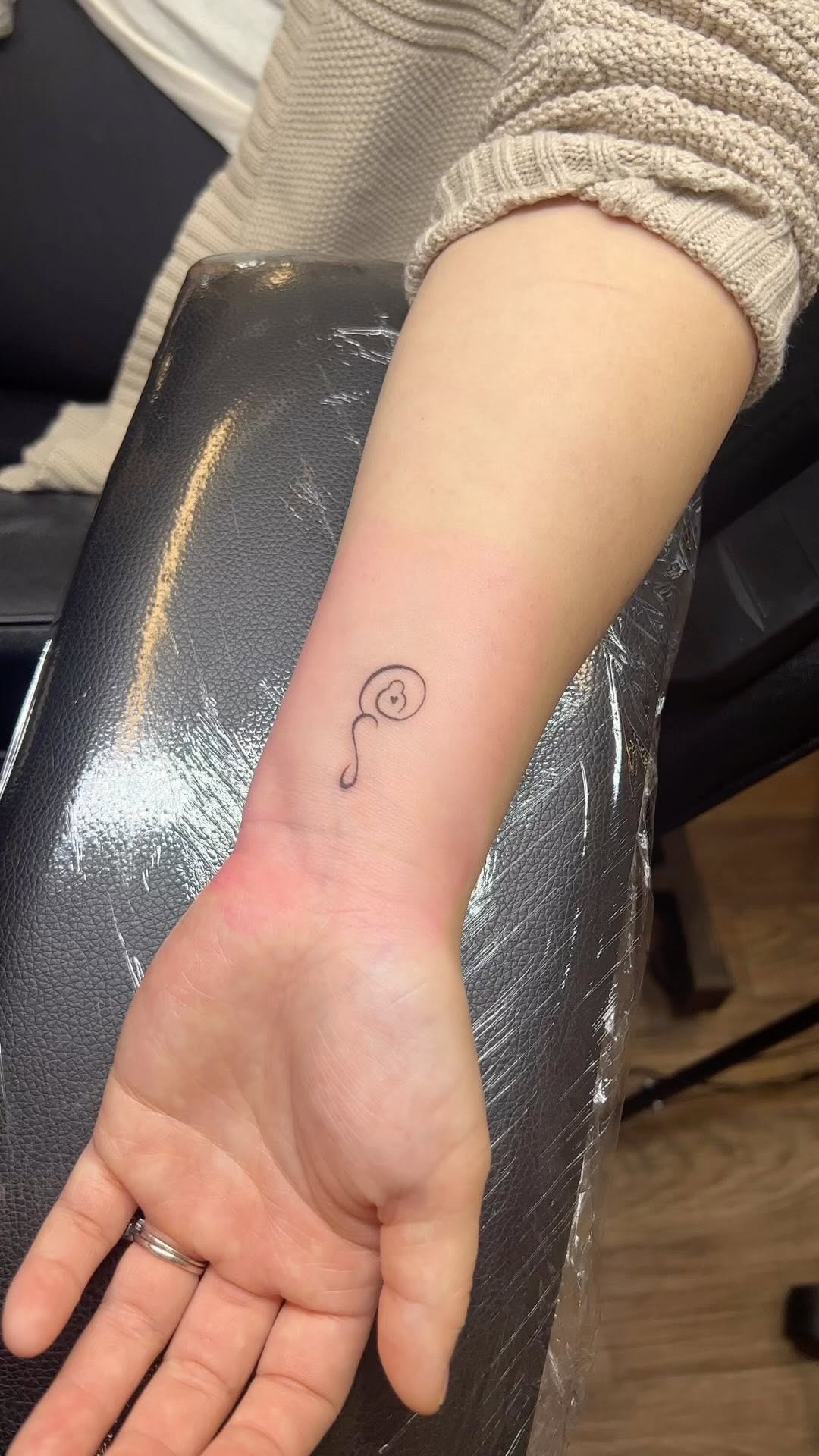 Subtle Minimalist Keepsake Tattoo