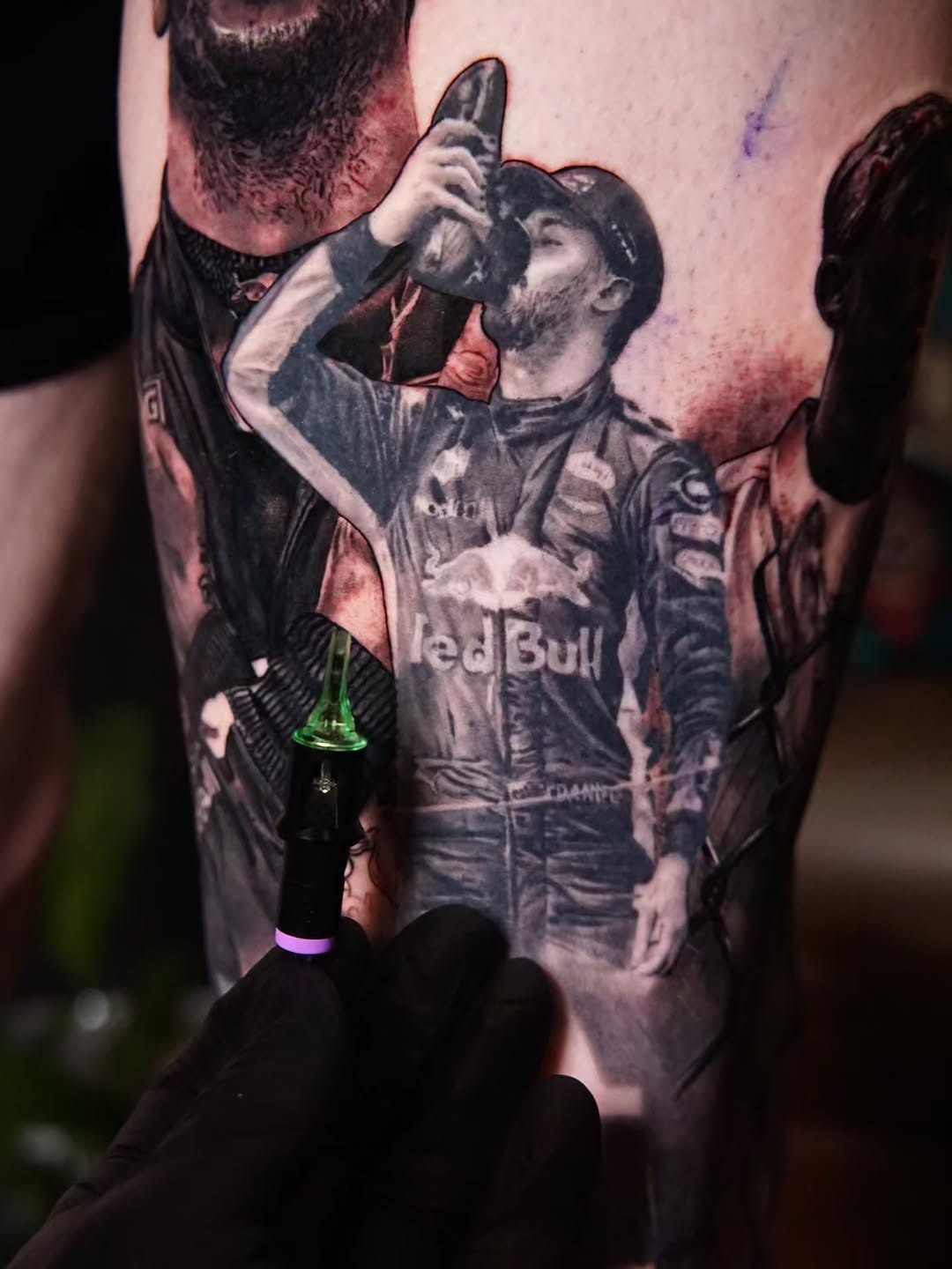 Detailed Portrait Tattoo Process