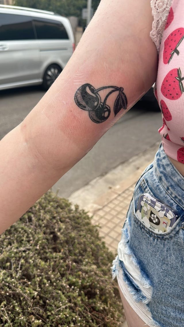 Cute Cherry Arm Tattoo Ideas