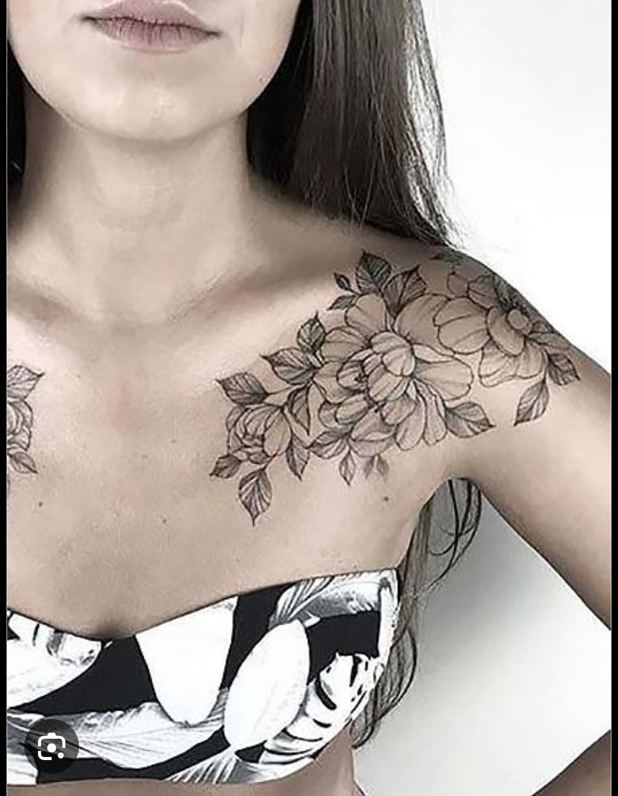 Floral Shoulder Placement Inspiration