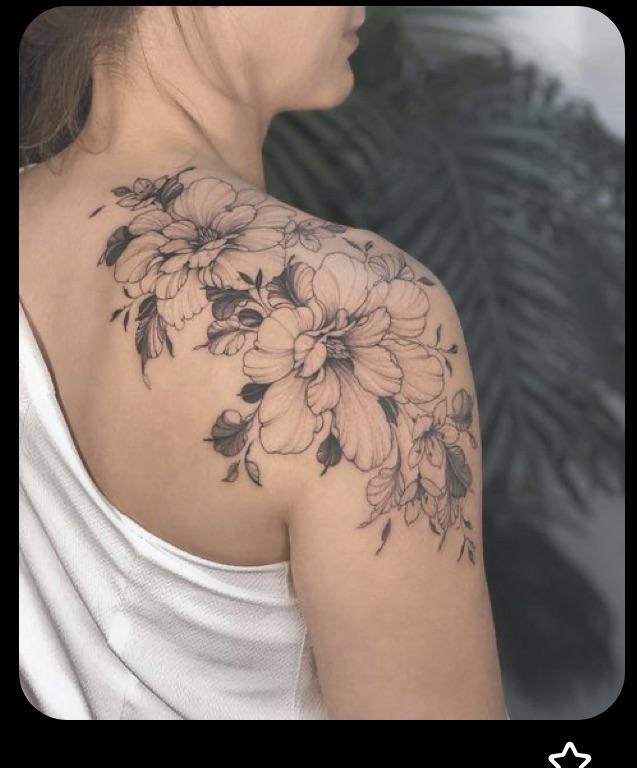 Delicate Floral Shoulder Piece