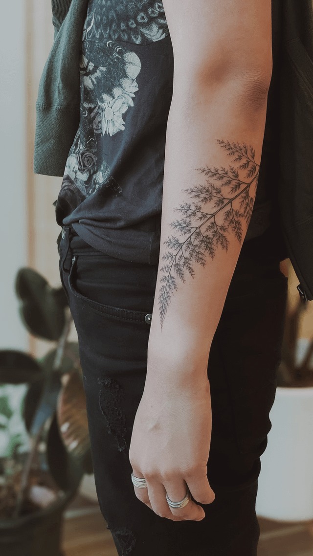Elegant Botanical Forearm Sleeve
