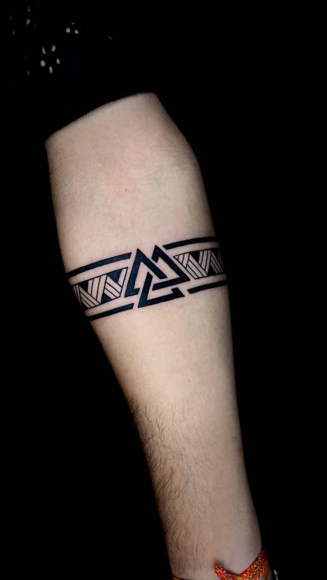 Nordic Style Symbol Band Tattoo