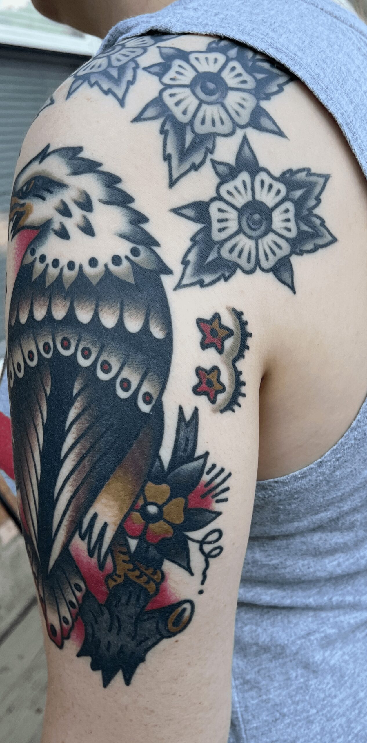 Classic Americana Eagle Tattoo