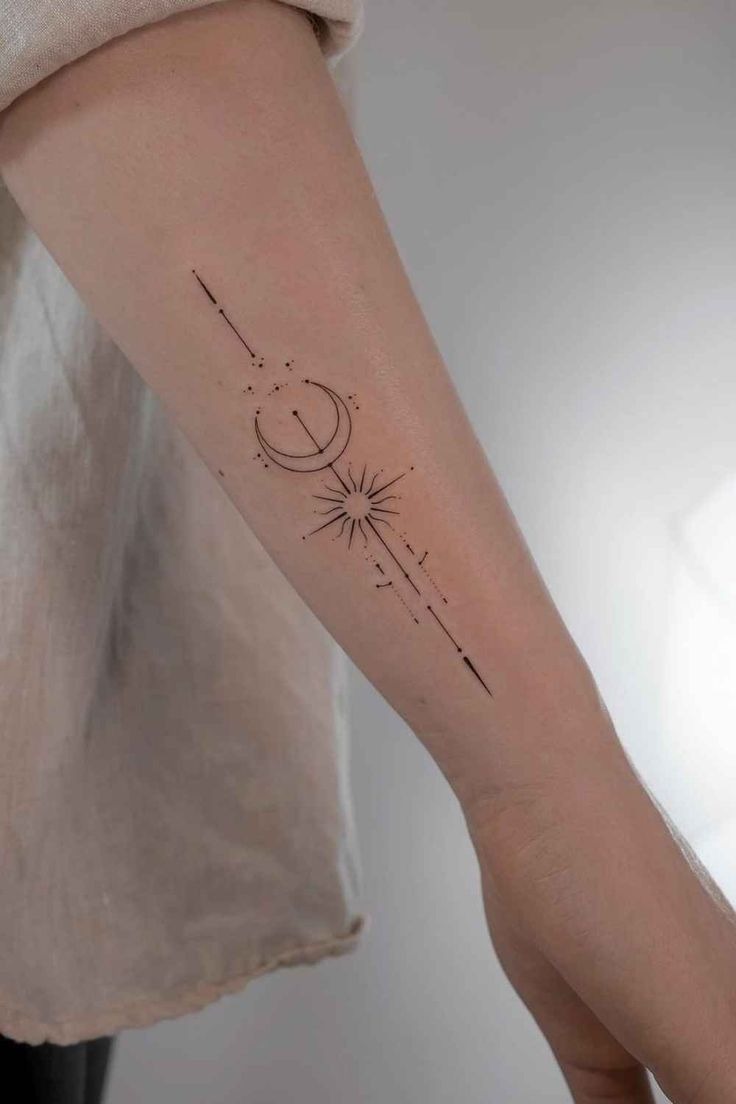 Elegant Celestial Line Work