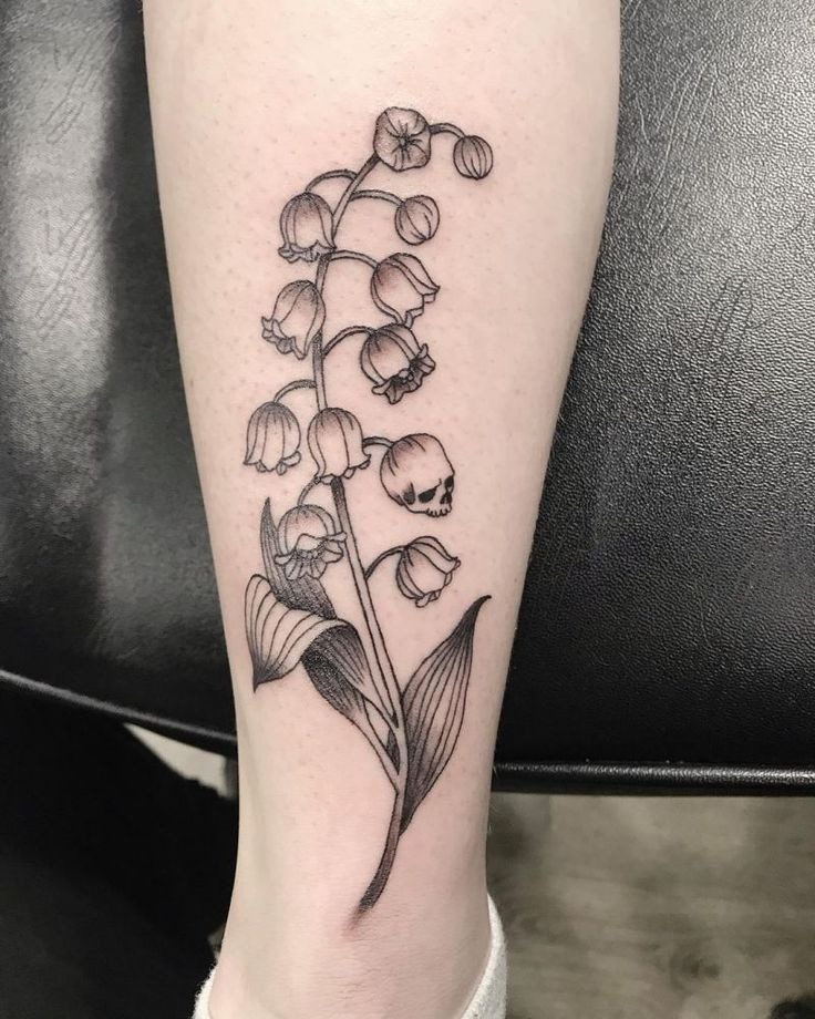 Stunning Lily of the Valley Forearm Tattoo