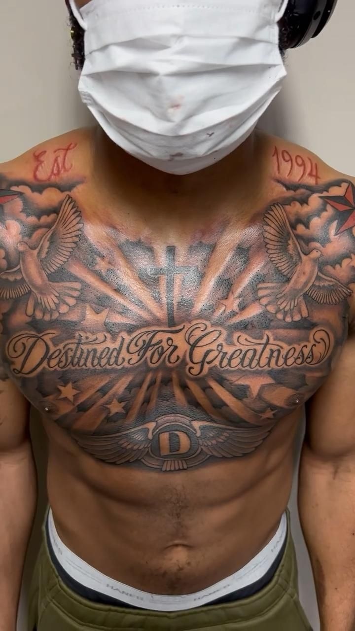 Detailed Religious Chest Piece