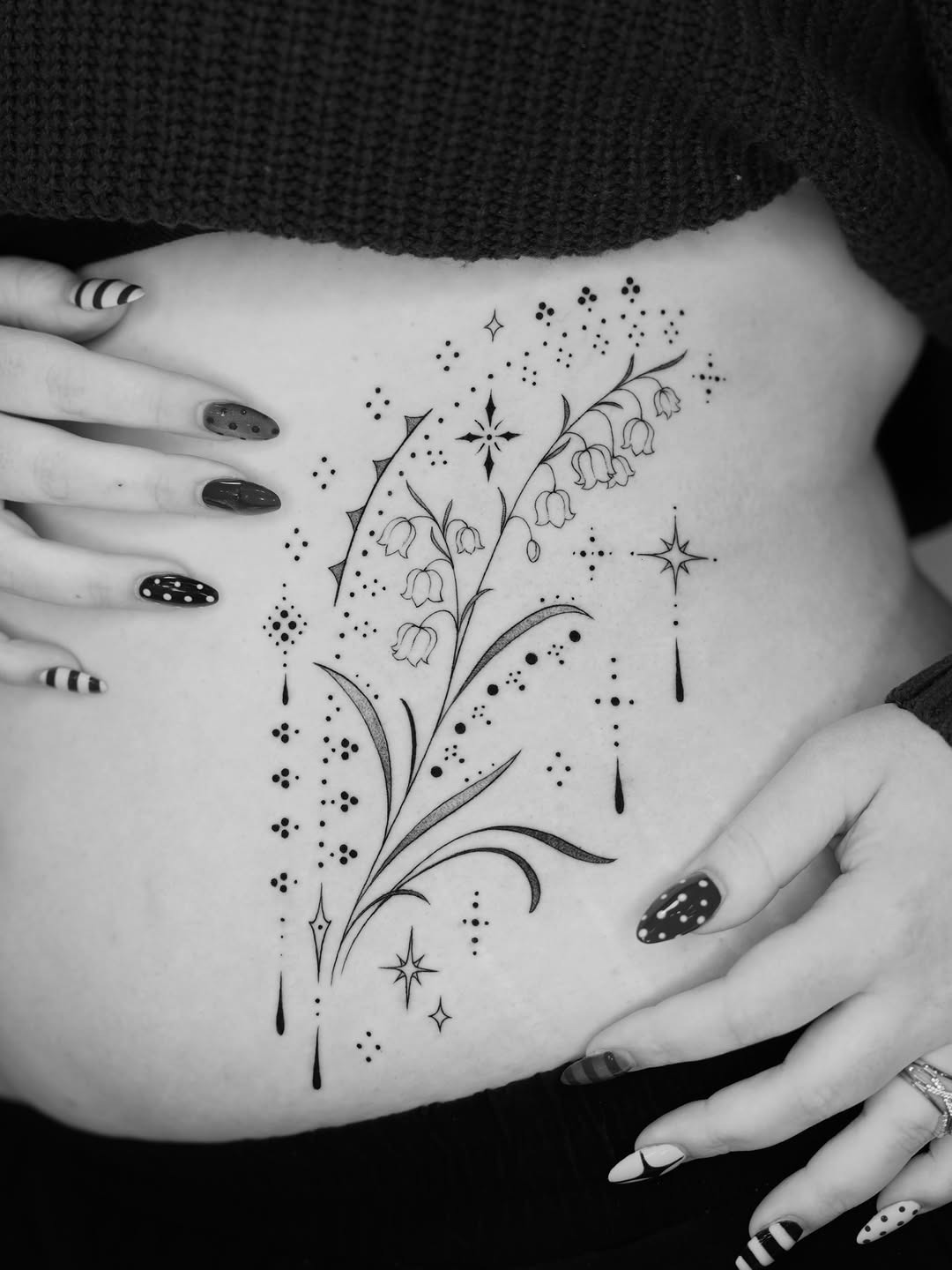 Whimsical Fine-Line Stipple Design