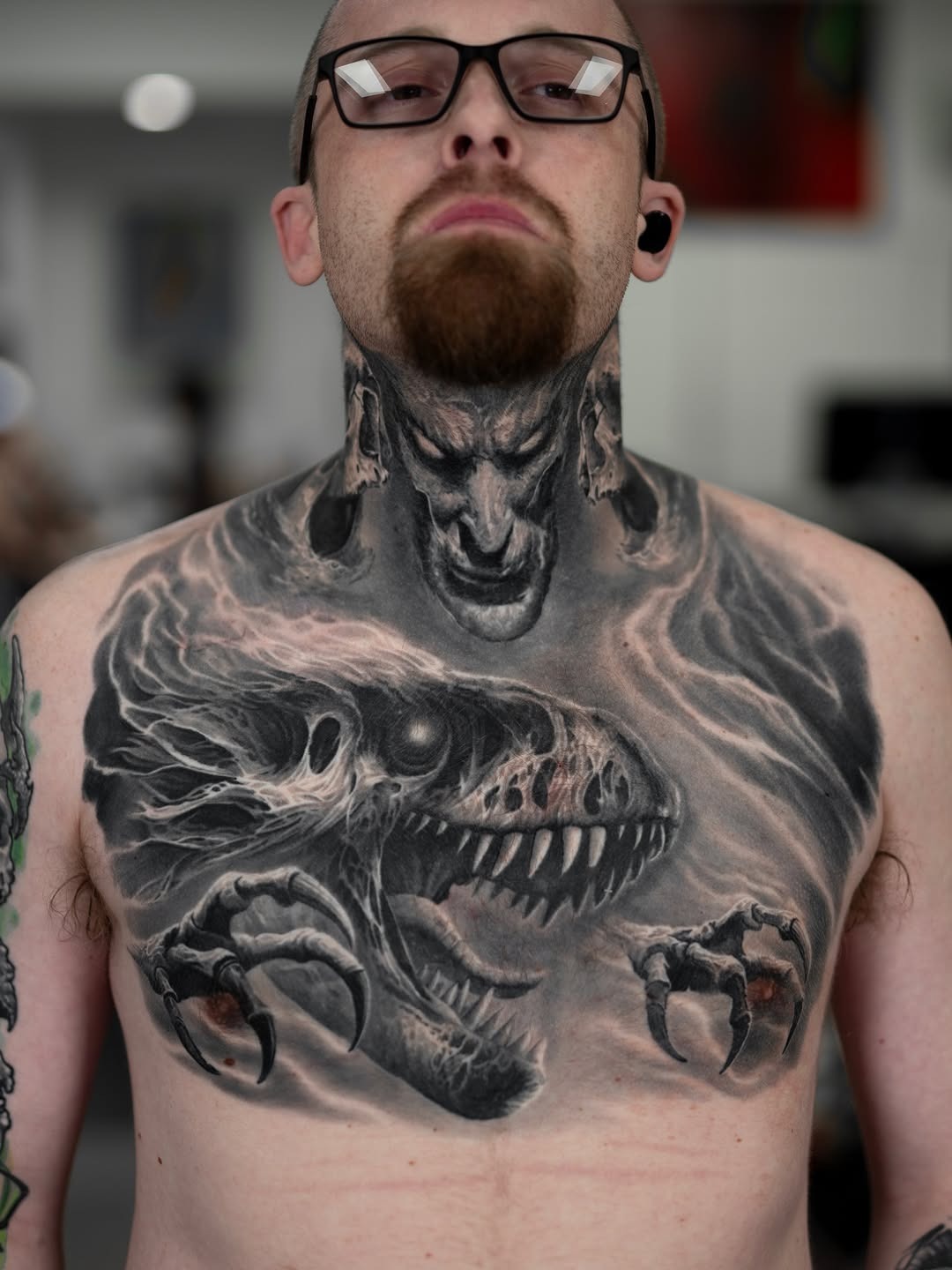 Intricate Dark Fantasy Chest Piece