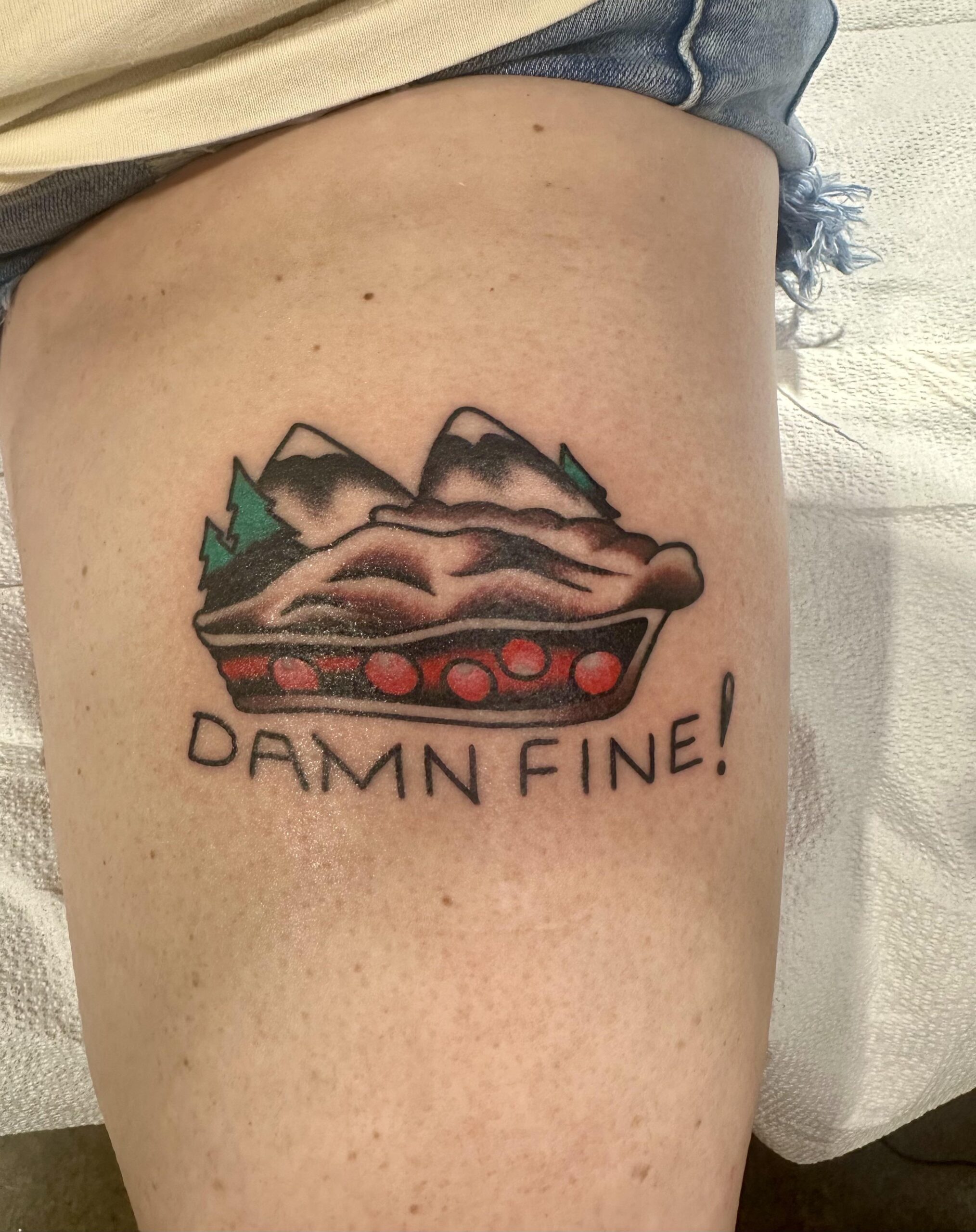 Fun Traditional Style Americana Tattoo