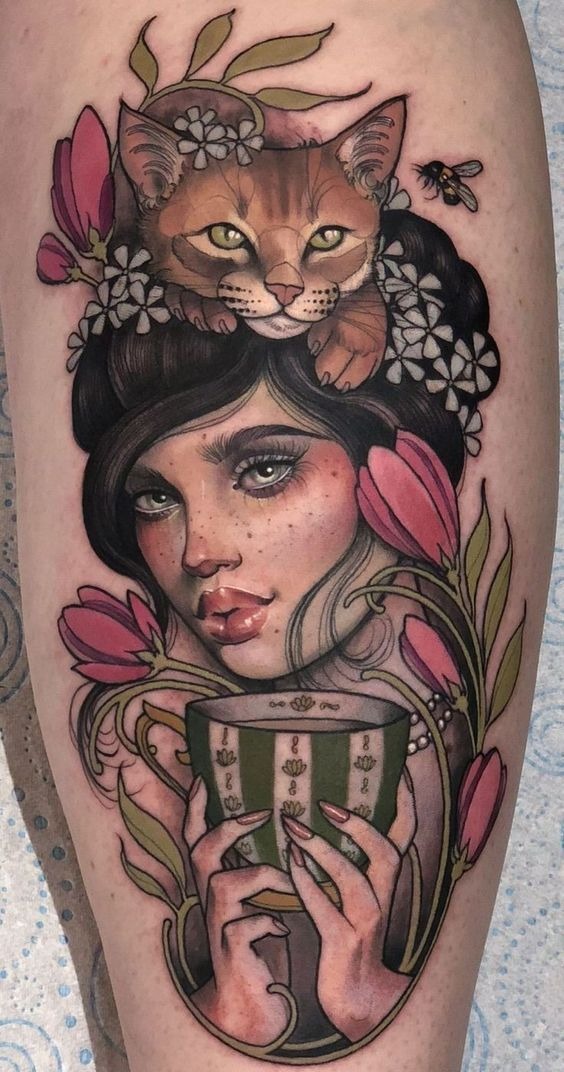 55+ Neo-traditional Tattoos Blending Vivid Color Art