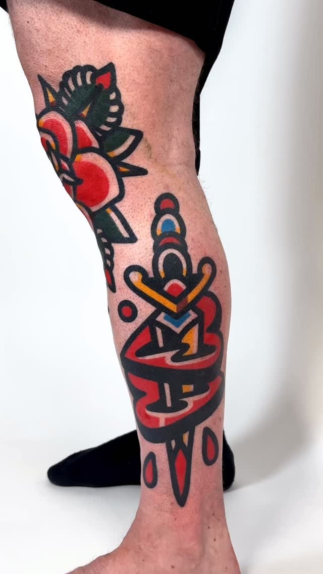 Traditional Leg Tattoo Inspiration