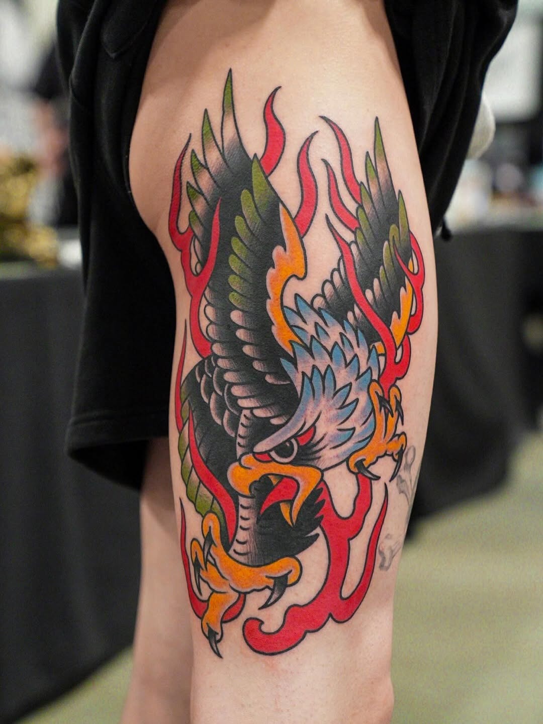 Bold Traditional Eagle Tattoo