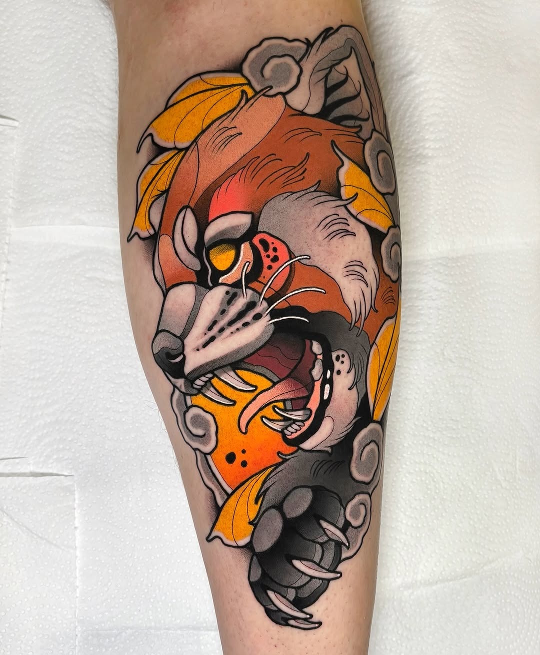 Bold and Colorful Animal Tattoos
