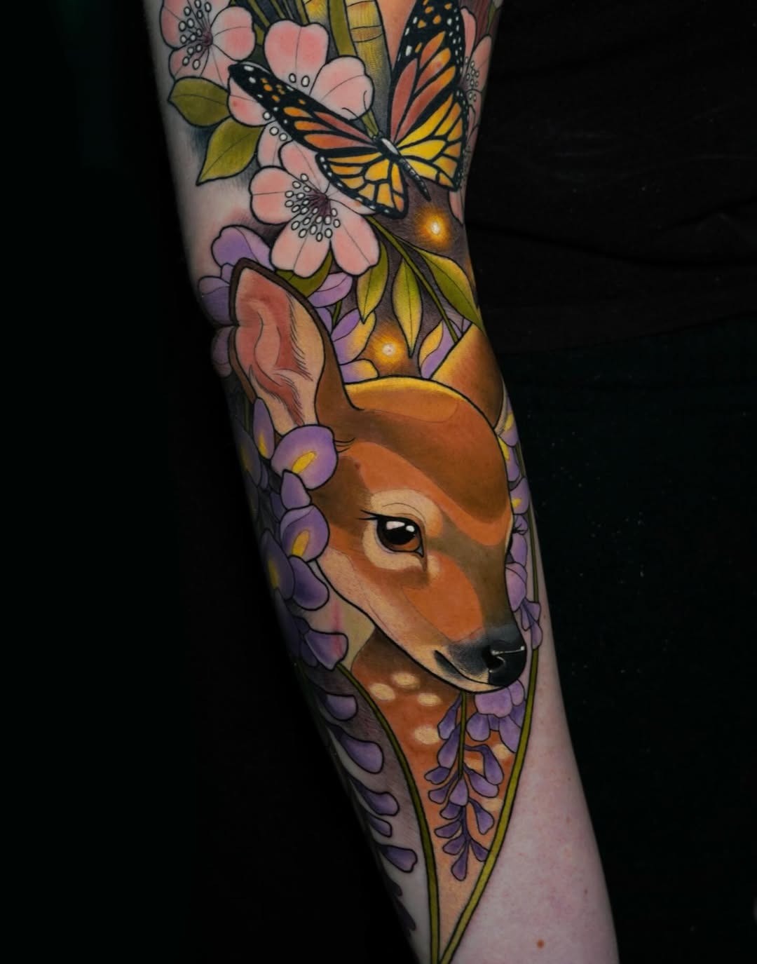 Enchanting Deer Forest Neo-Traditional Design